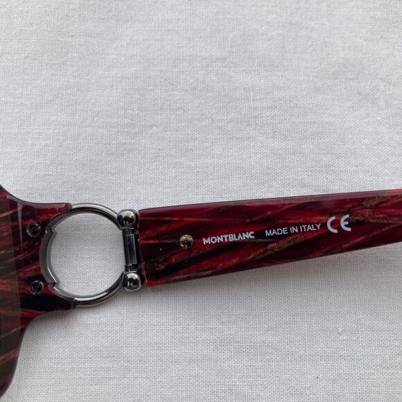 MONT BLANC Women Sunglasses Bordeaux Jaquard  MB 171S Frame Size 59 []16 120 - Picture 13 of 15